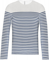 Striped White / Navy