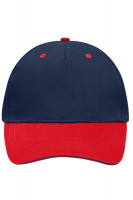 Navy/rood/navy (ca. Pantone 2965C
186C
296C)